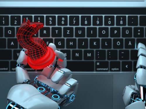 Robot Hand Trojan Horse Notebook